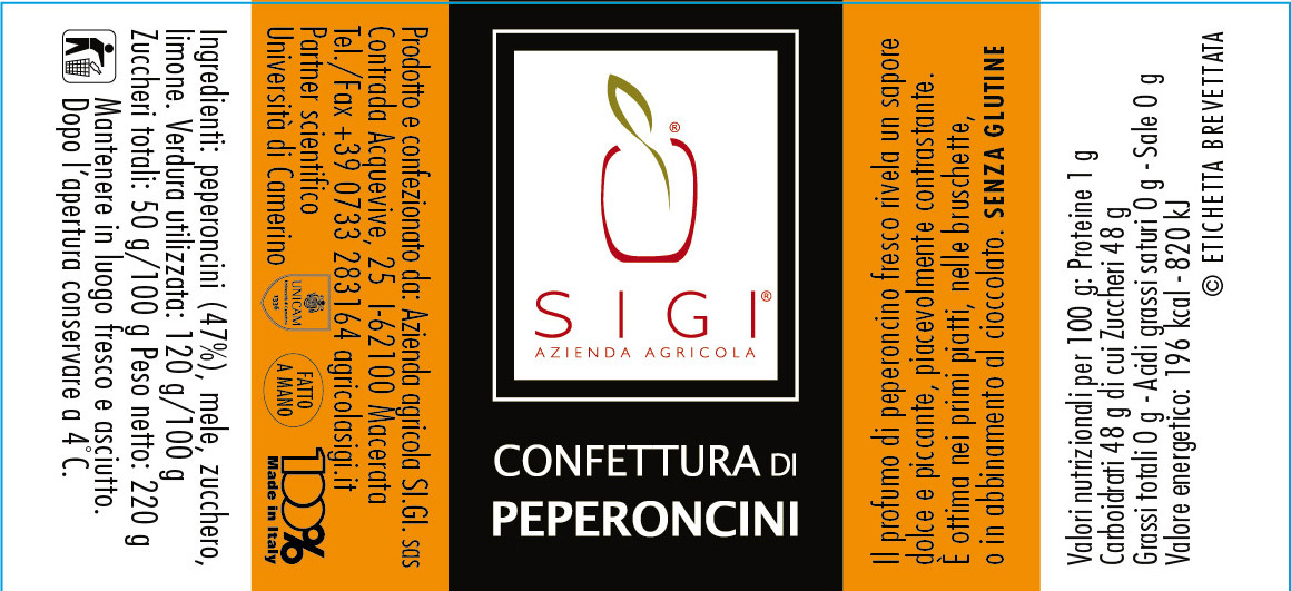 Confett. di PEPERONCINI 98x45 Made ITALY